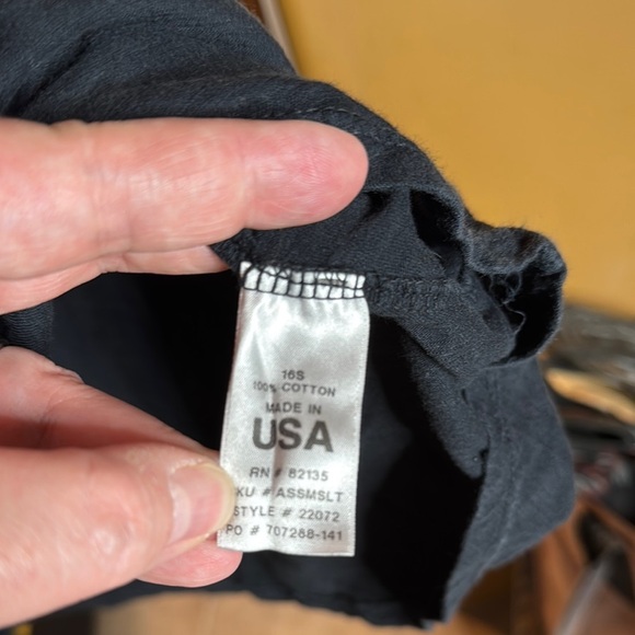 Fresh Produce Black 100% Cotton Short Sleeve High Low Tee Size XL - Picture 3 of 7